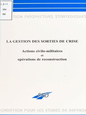 cover image of La gestion des sorties de crise